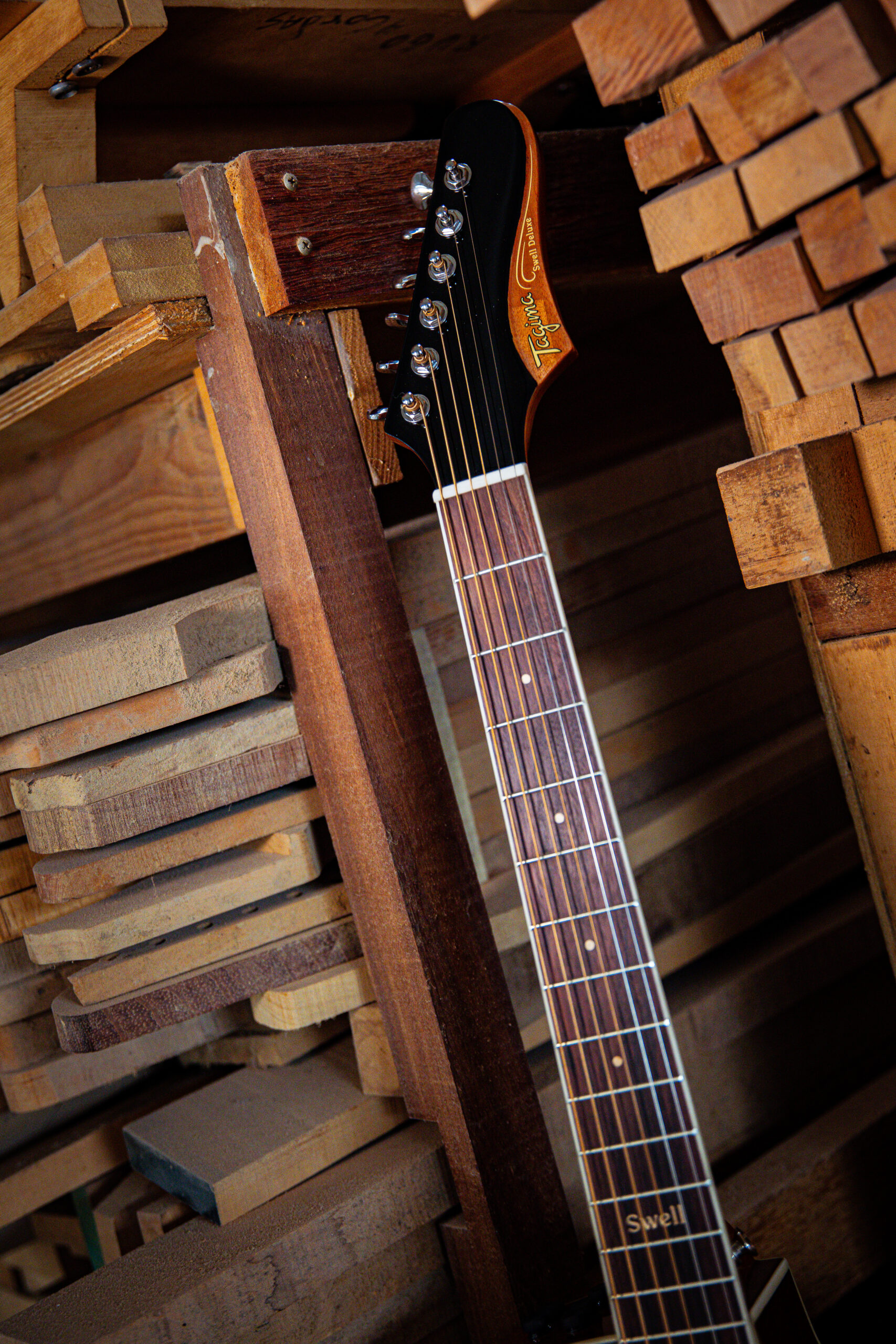 Guitarra Tagima SixMart Strato HSS Cinza Metálico MDSV com Efeitos - Imagem 2