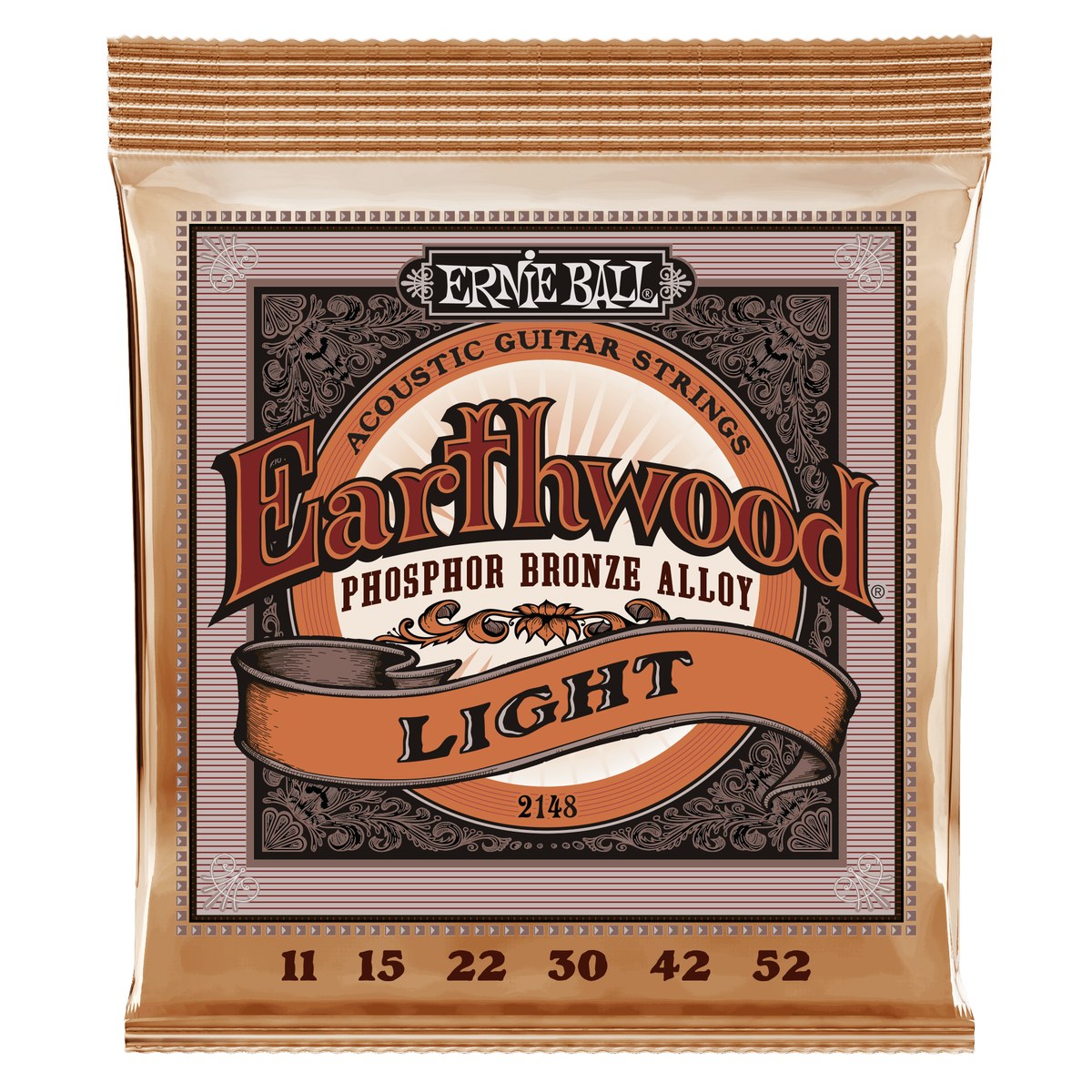 Encordoamento Ernie Ball Earthwood Violão Aço Phosphor Bronze 11-052