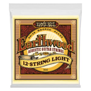 Encordoamento Ernie Ball Earthwood Violão Aço 12 Cordas Bronze 80/20 9-046