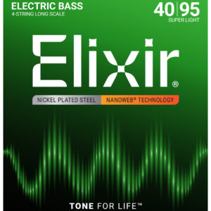Encordoamento Elixir Nanoweb Contrabaixo 4 Cordas Nickel .040-.095 Super Light
