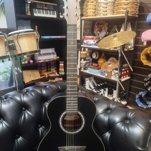 Violão Washburn Apprentice G-Mini 5 AGM5BMK Aço Preto Fosco 7/8