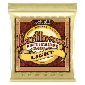 Encordoamento Ernie Ball Earthwood Violão Aço Bronze 80/20 11-052