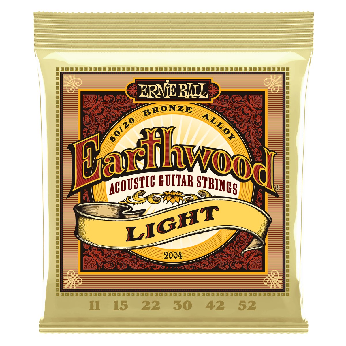 Encordoamento Ernie Ball Earthwood Violão Aço Bronze 80/20 11-052