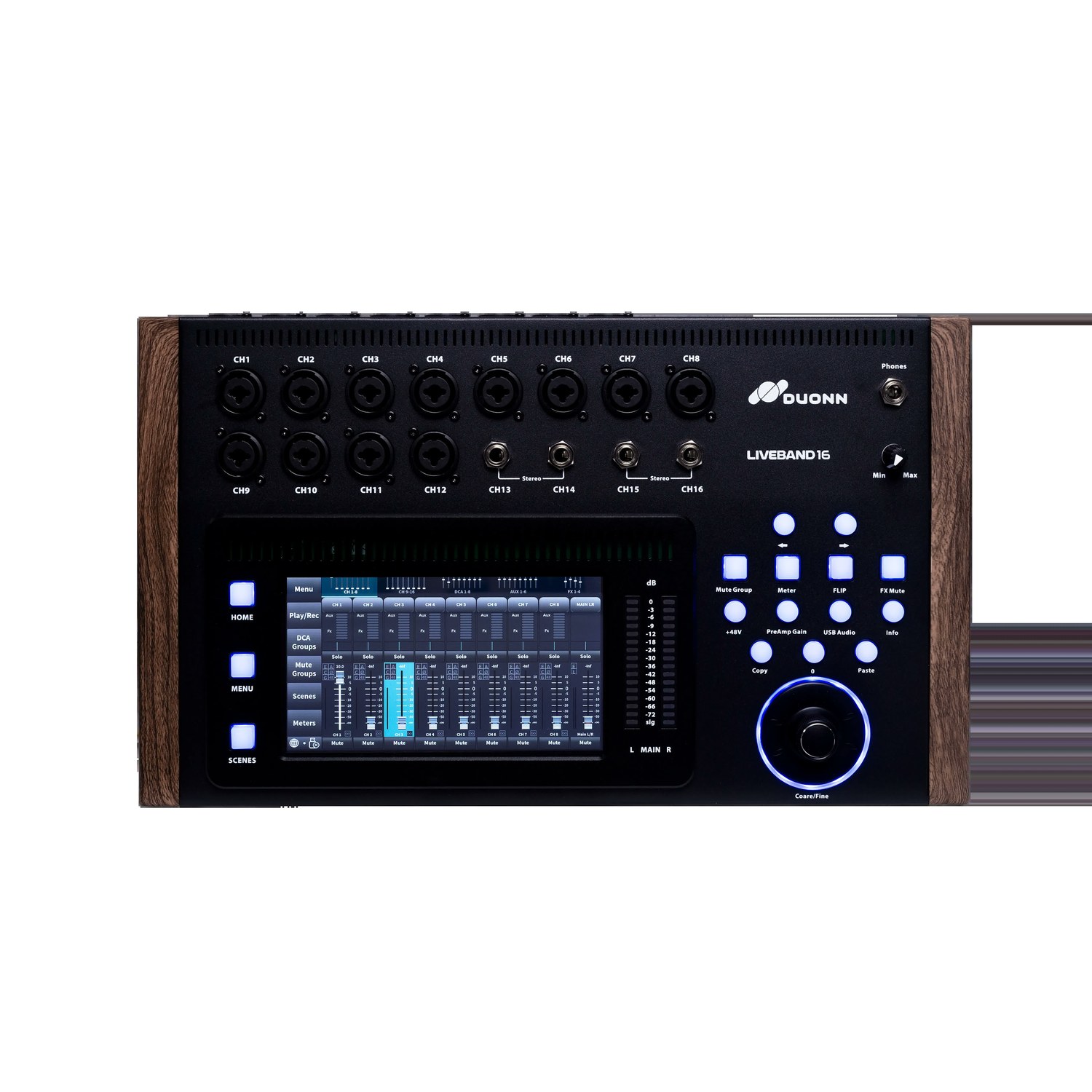 Mesa de Som Digital Duonn LiveBand 16 Canais Wi-Fi Gravação USB 16x16 - Imagem 2