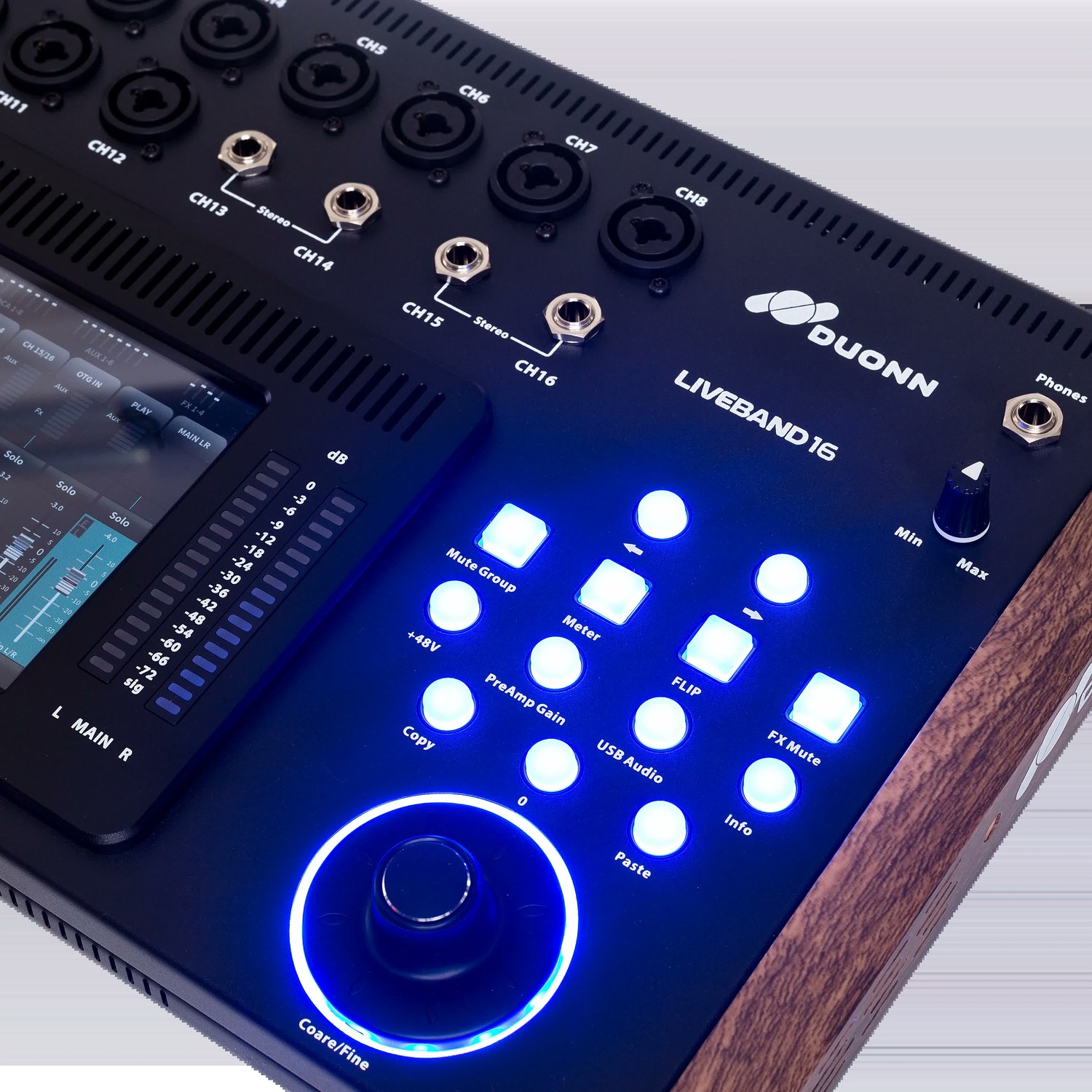 Mesa de Som Digital Duonn LiveBand 16 Canais Wi-Fi Gravação USB 16x16 - Imagem 4