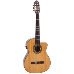 Violão Eletroacústico Clássico Zellmer Primevo Cedro Cutaway Brilhante com Bag