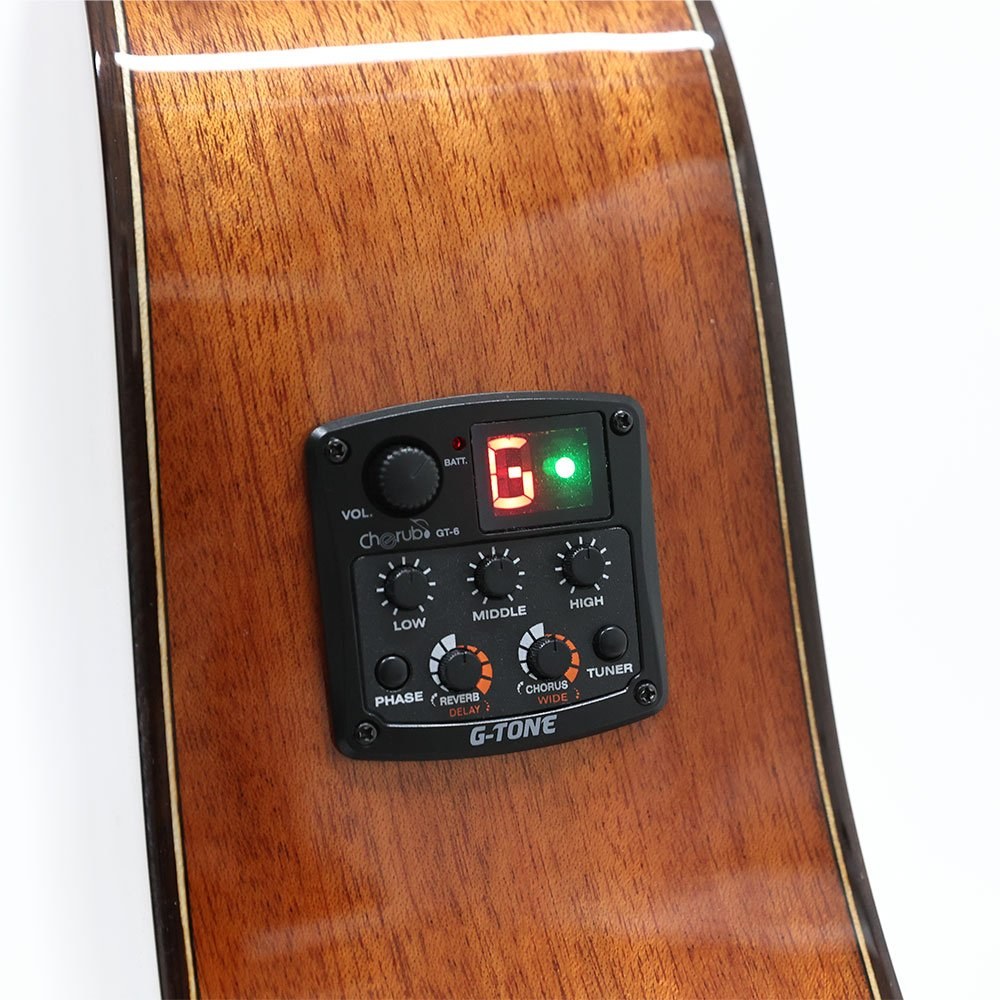 Violão Eletroacústico Folk Zellmer Provenance Mahogany Sólido Brilhante com Bag - Imagem 3
