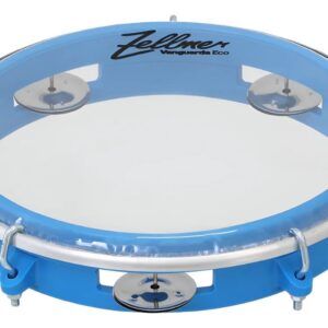 Pandeiro Vanguarda Eco 8" ABS Azul Pele Transparente