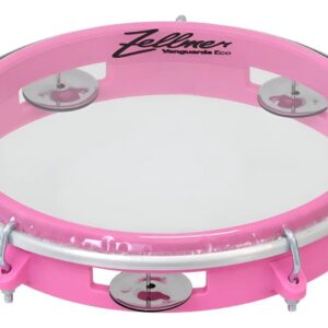 Pandeiro Vanguarda Eco 8" ABS Rosa Pele Transparente
