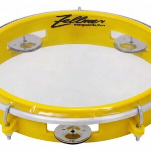 Pandeiro Vanguarda Eco 8" ABS Amarelo Pele Transparente