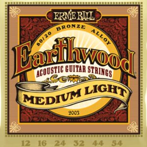Encordoamento Ernie Ball Earthwood Violão Aço Bronze 80/20 12-054